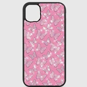 PINK Glitter Butterfly Phone Case